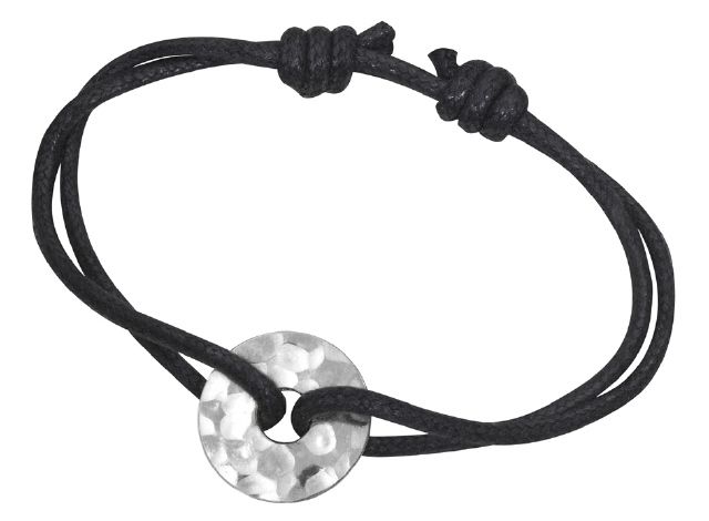 Chinese Pi dihn van Silver cord Bracelet