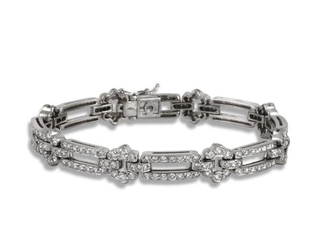 18K White Gold Diamond Bracelet