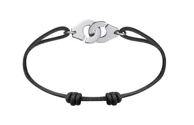 Menottes dinh van R12 Silver cord Bracelet
