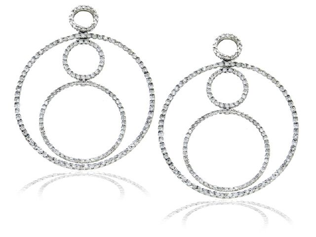 18KW DIA.1.95CT DANGLE EARRINGS