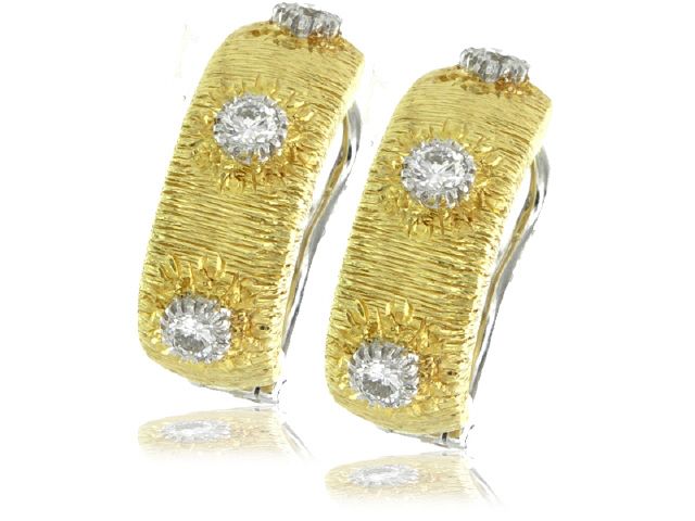 18KY DIA.1.02CT HUGGY HOOP ER