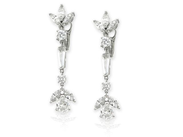 PLATINUM DIAMOND EARRINGS
