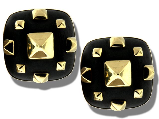 18K Yellow Gold Trianon Earrings