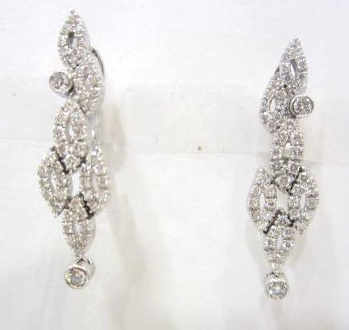 H.Stern 18K White Gold Diamond Earrings