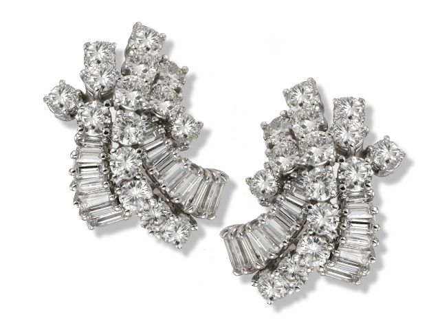 Platinum Diamond Earrings
