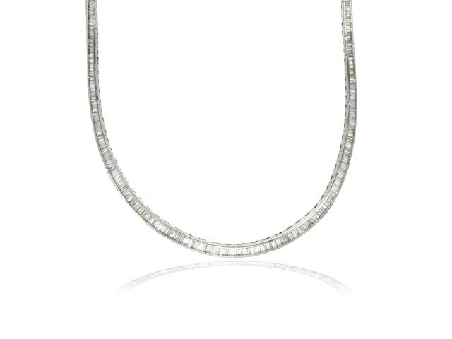 PLATINUM BGDIA.10.59 CT TENNIS NECKLACE