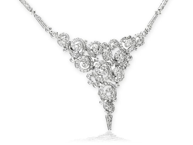 18K W/G DIAMOND NECKLACE