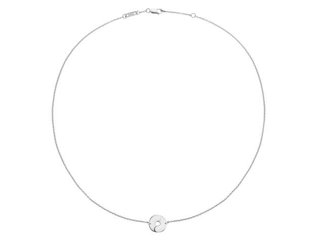18K W/G DOUBLE SENS NECKLACE 11MM