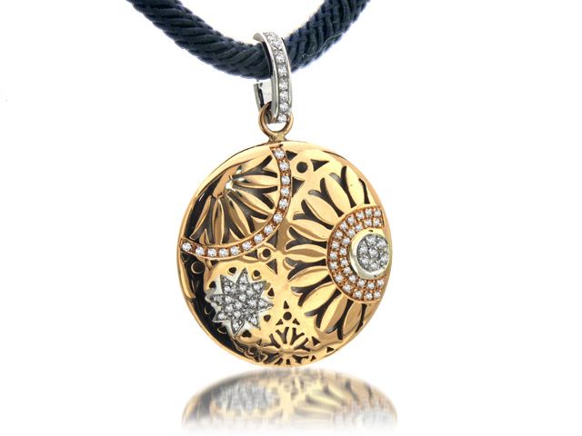 18K R/G "INDIA PERZIOSA" DIAMOND PENDANT