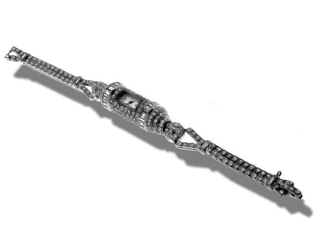 Antique Platinum Art Deco Watch