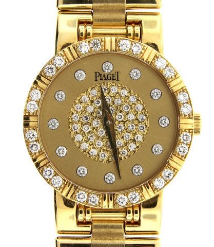 18K Yellow Gold Diamond Ladies Piaget Dancer Watch 23m