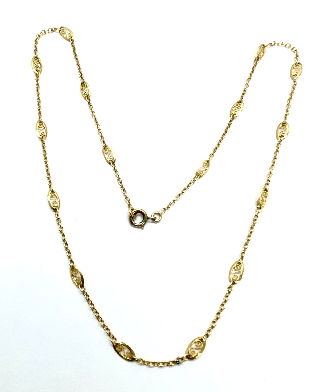 Fancy Yellow Gold Chain 18