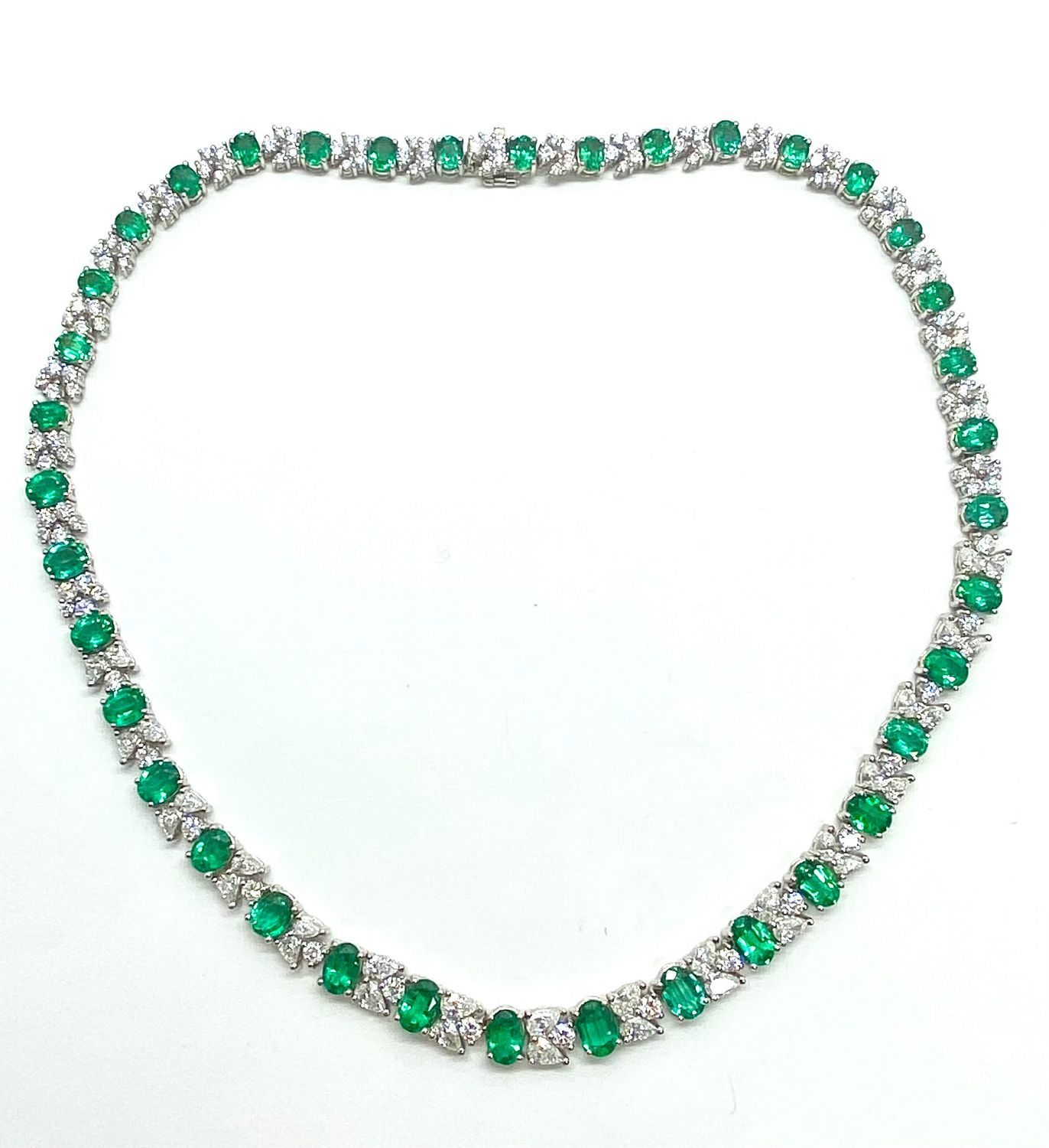 Estate Emerald and Diamond Necklace