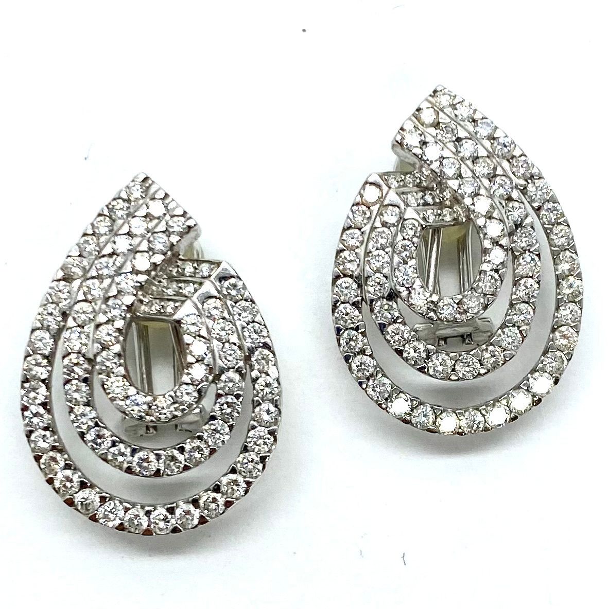 Estate Gold and Diamond Earrings