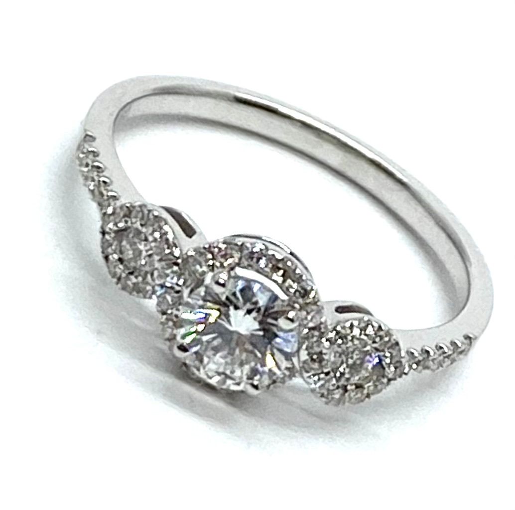 Estate White Gold and Diamond Ring