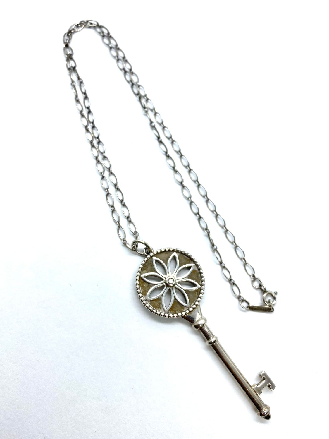 Tiffany & Co. Daisy Key Pendant Necklace