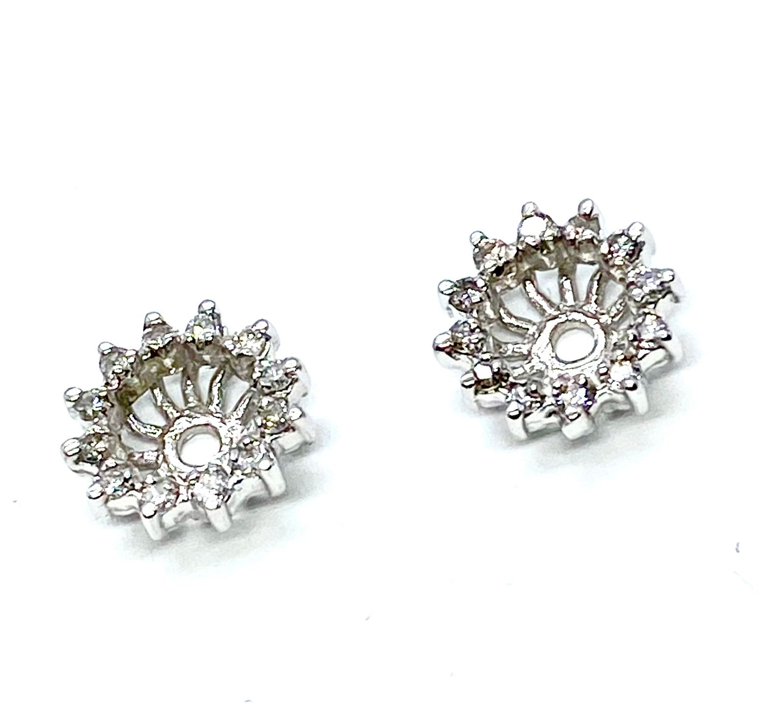 Diamond Jackets in White Gold