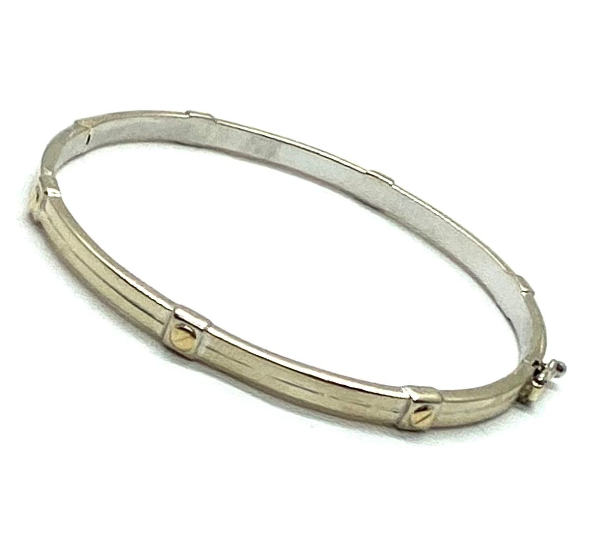 Classic White Gold Bangle