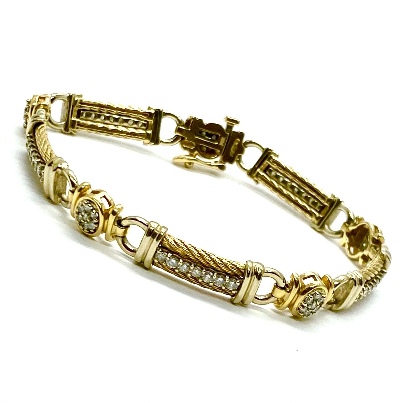 Estate Gold and Diamond Bracelet