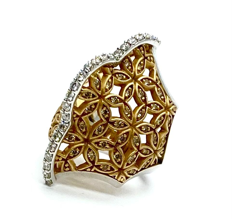 Armaggan Gold and Diamond Ring