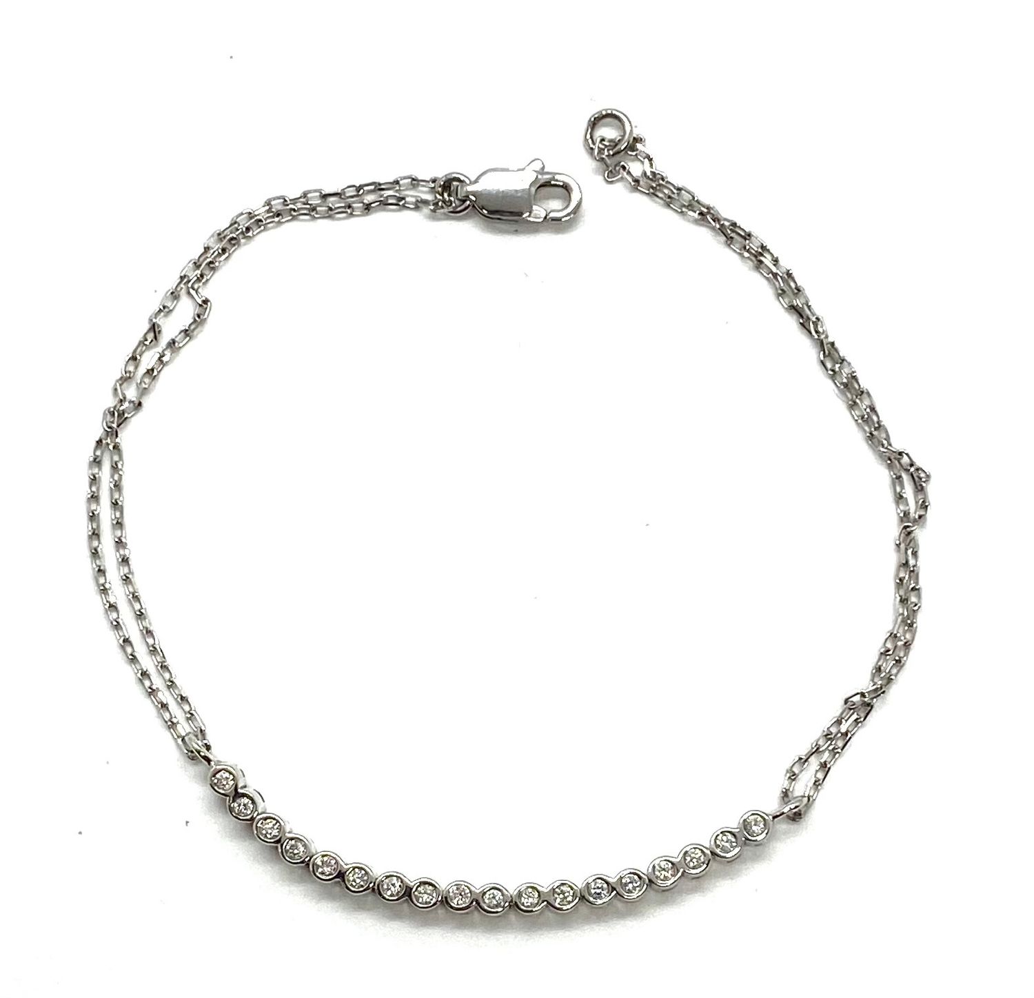 Diamond White Gold Bracelet