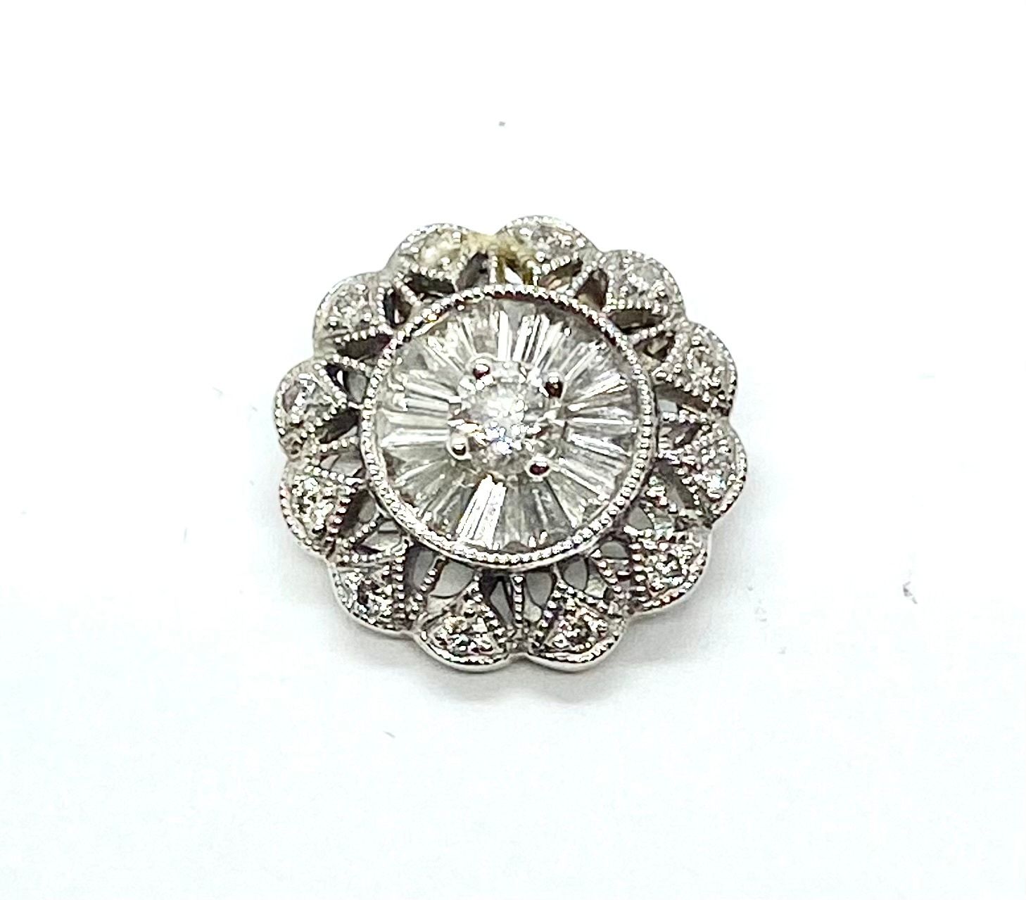 Estate Diamond and Gold Pendant