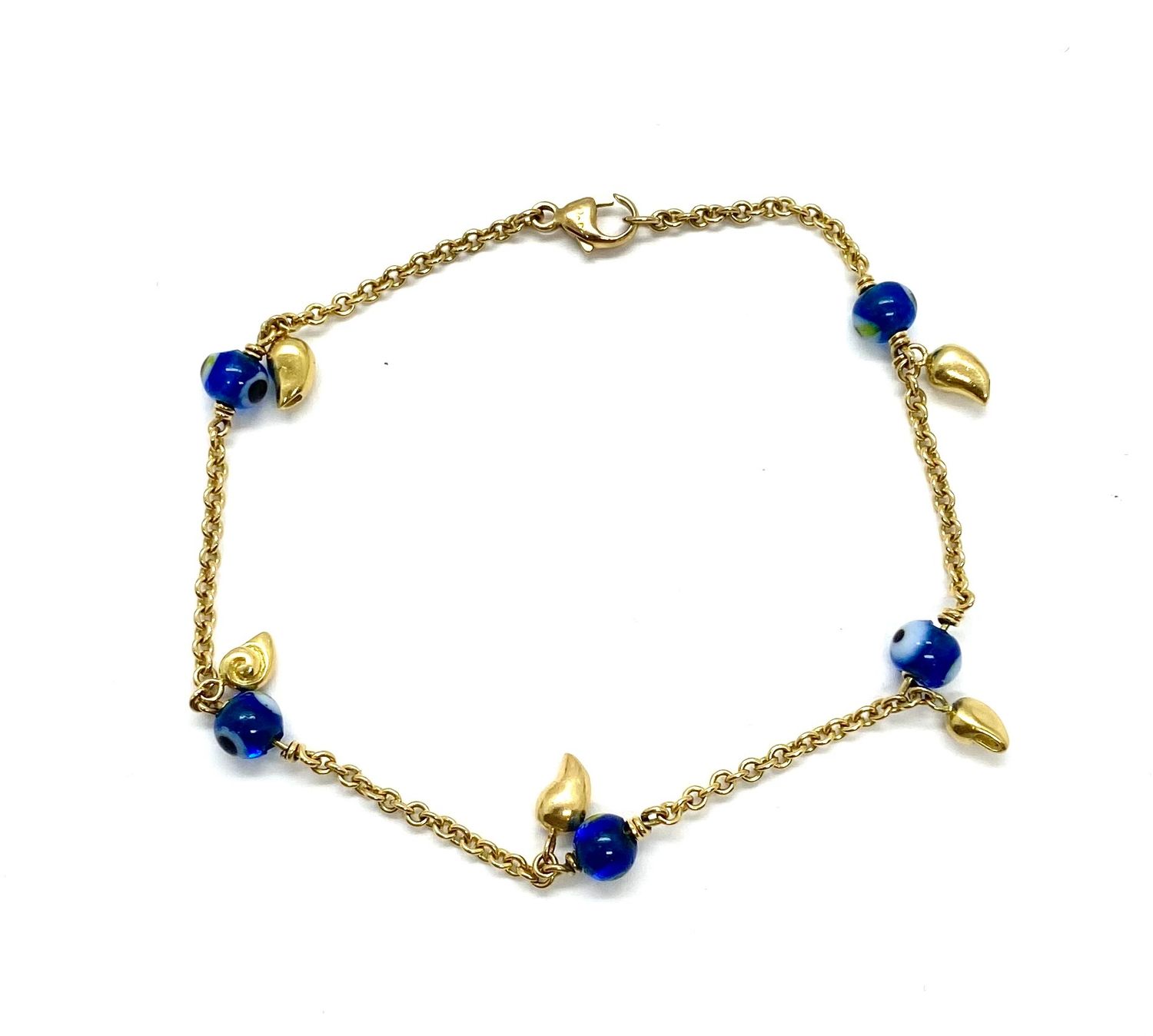 Evil Eye in Gold Bracelet