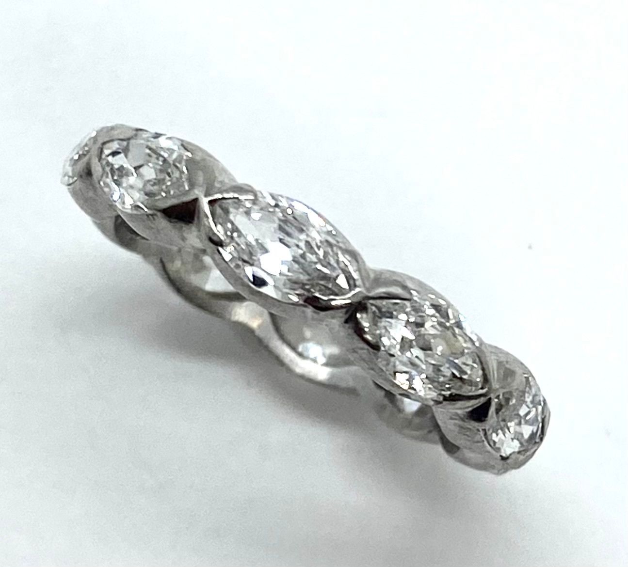 Marquise Diamond Ring in Platinum