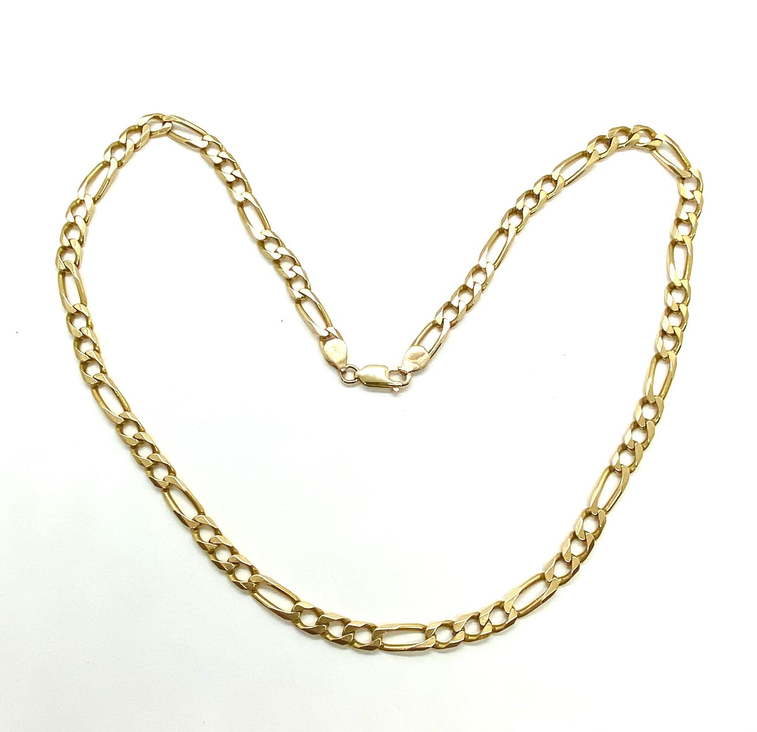 Estate Yellow Gold Figaro Chain