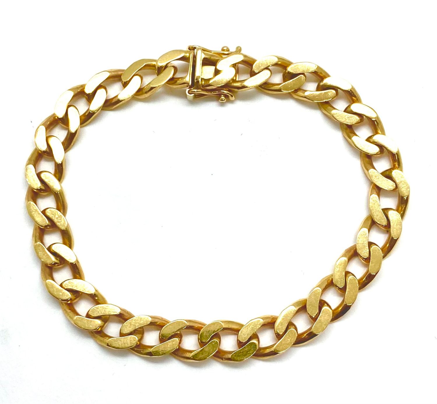 Cuban link solid Gold Bracelet