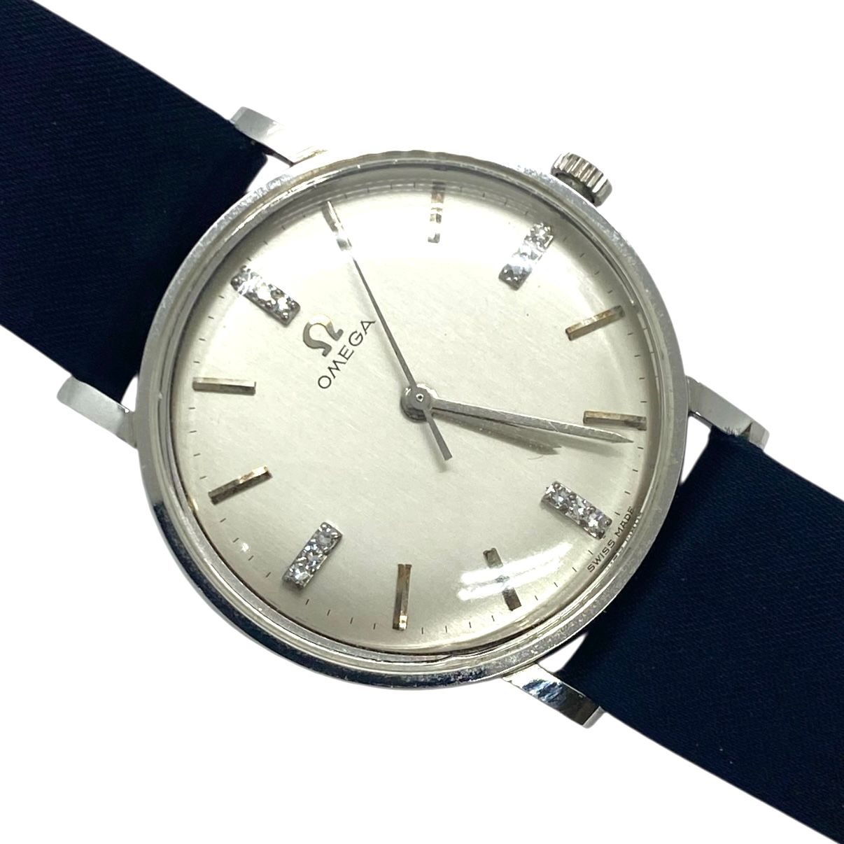 Vintage Omega Men's Watch with Diamond Dial