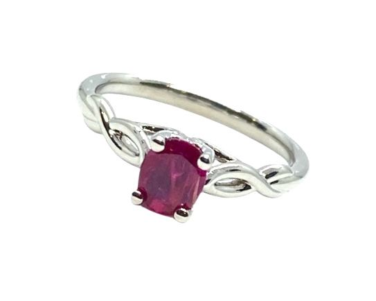 Ruby Solitaire Ring Ruby Solitaire Ring