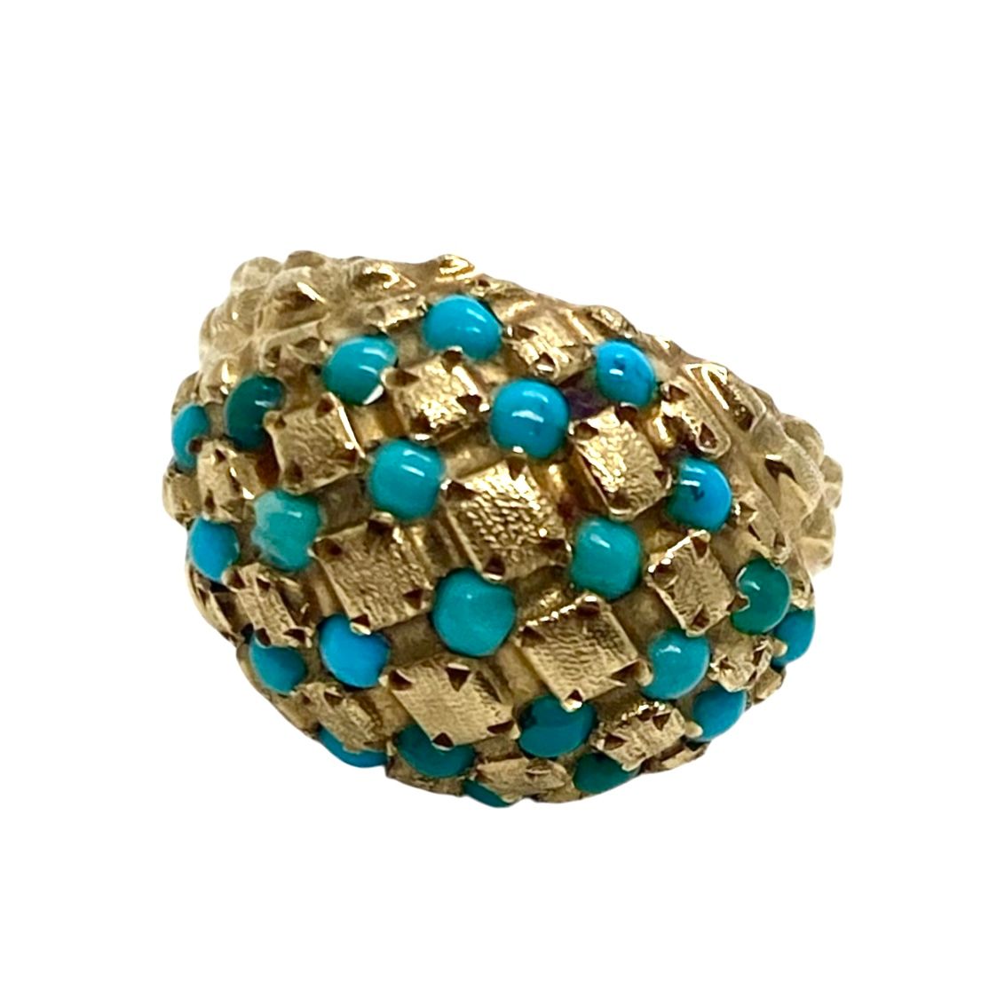 Estate Gold and Turquoise Ring