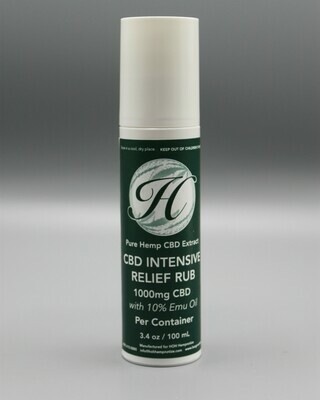 Intense Pain Relief Rub with Emu Oil 1000mg Intense Pain Relief Rub with Emu Oil 1000mg