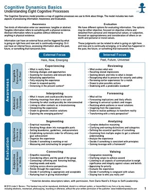 Cognitive Dynamics Basic Handout- pkg 25