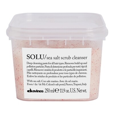 Davines SOLU Sea Salt Scrub Cleanser 8.45 fl. oz.