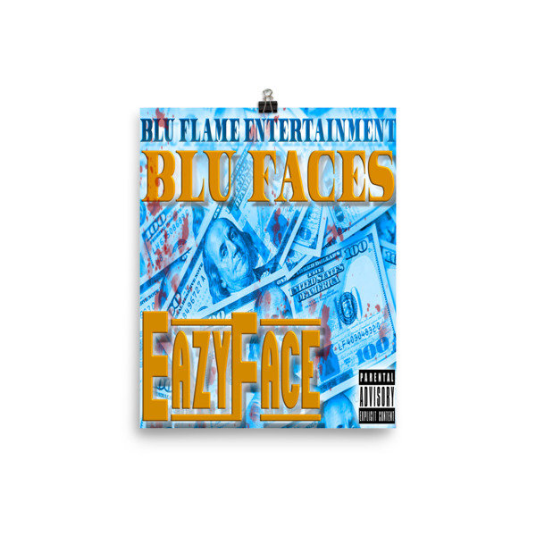 Blu Faces album Photo paper poster