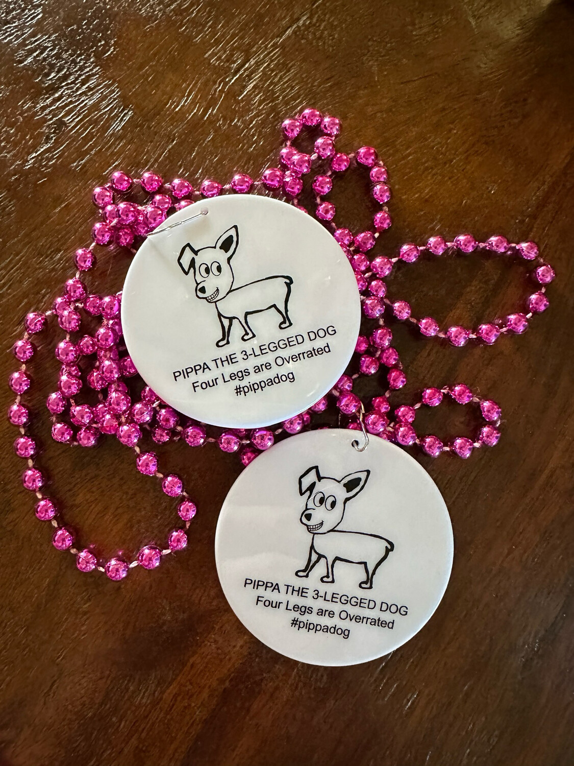 Pippa Medallion Bead (pink)