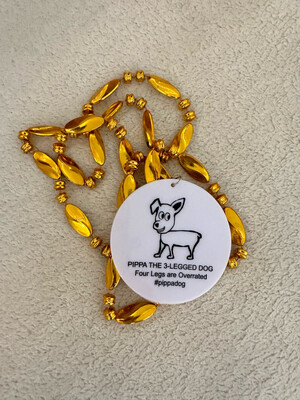 Pippa Medallion Bead (gold)
