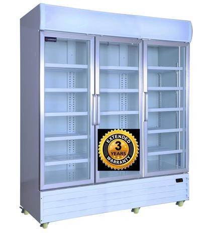 CAMBRIDGE CRUSADER THREE DOOR DISPLAY FRIDGE