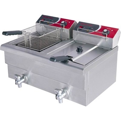 15 Amp Double Benchtop Electric Fryer