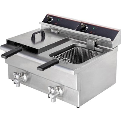 15 Amp Double Benchtop Electric Fryer