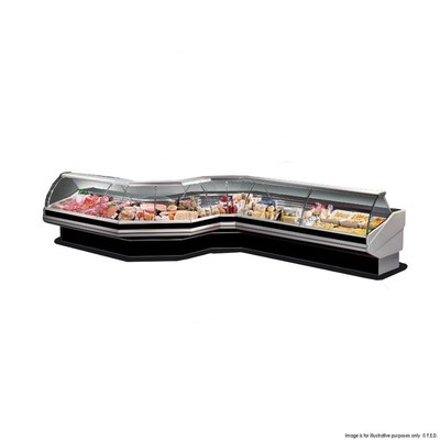FED CURVED FRONT GLASS DELI DISPLAY 2000mm