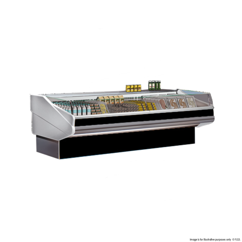 FED CURVED FRONT GLASS SELF SERVE DELI DISPLAY