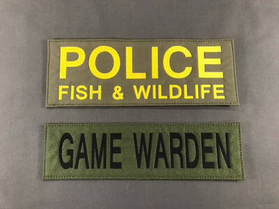 Custom Ballistic Vest ID Panels