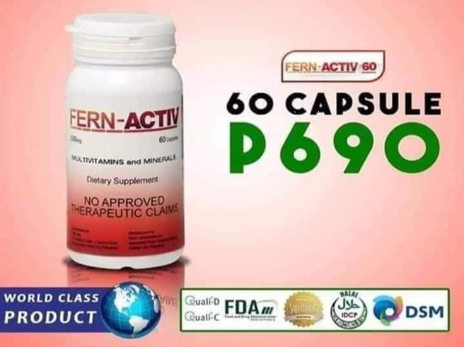 60 Capsules FERN-ACTIV Multi-Vitamins and Minerals Dietary Supplement