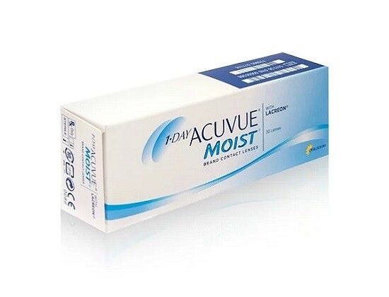 強生 1 Day ACUVUE® Moist with LACREON 每日拋棄式隱形眼鏡 每盒30片