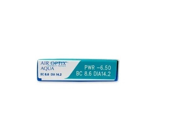 Alcon® AirOptix® Aqua Monthly Replacement Soft Contact Lens  6Pcs/Box.  Alcon® AirOptix® Aqua 每月​更換式高透​氧隱形眼鏡 每盒6片​.