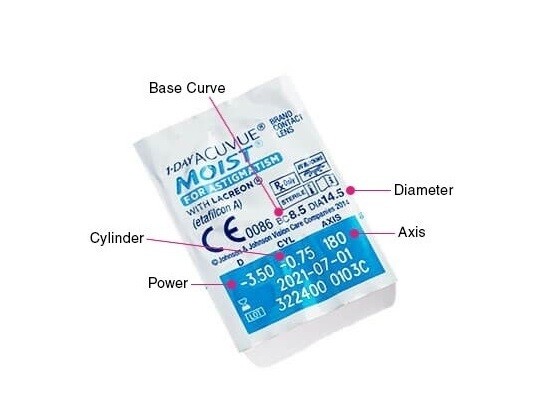 強生1 Day ACUVUE® Moist For Astigmatism with LACREON 30 Pcs/Box. 強生 1 Day ACUVUE® Moist For Astigmatism with LACREON   每日更換式散光隱形眼鏡 每盒30片​