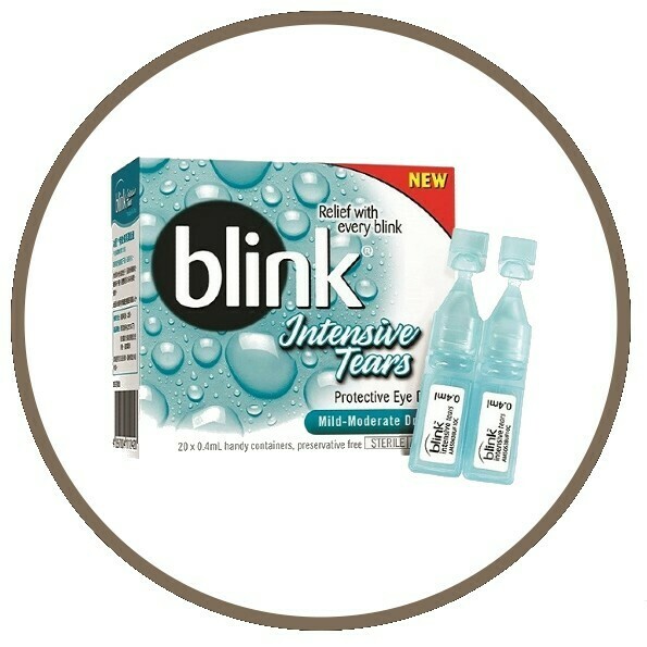 Blink®Intensive Tears 20*0.4ml Blink Intensive Tears Protective Eye Drops  全新blink®冰藍特效保濕潤眼液